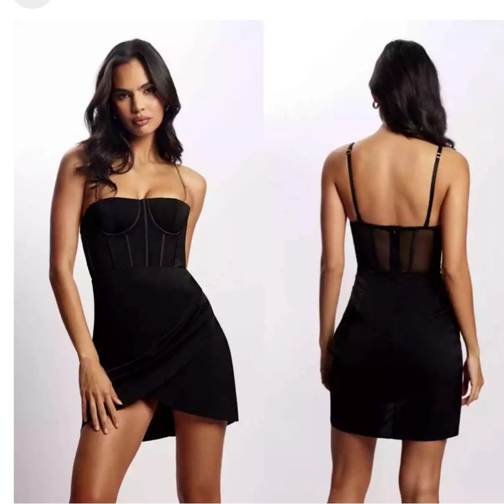Meshki Brittney Draped Corset Mini Dress